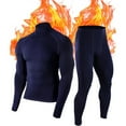 thumbnail image 1 of Roadbox Thermal Underwear for Men: Fleece Lined Long Johns Base Layer Long Sleeve Top & Bottom Set, 1 of 6