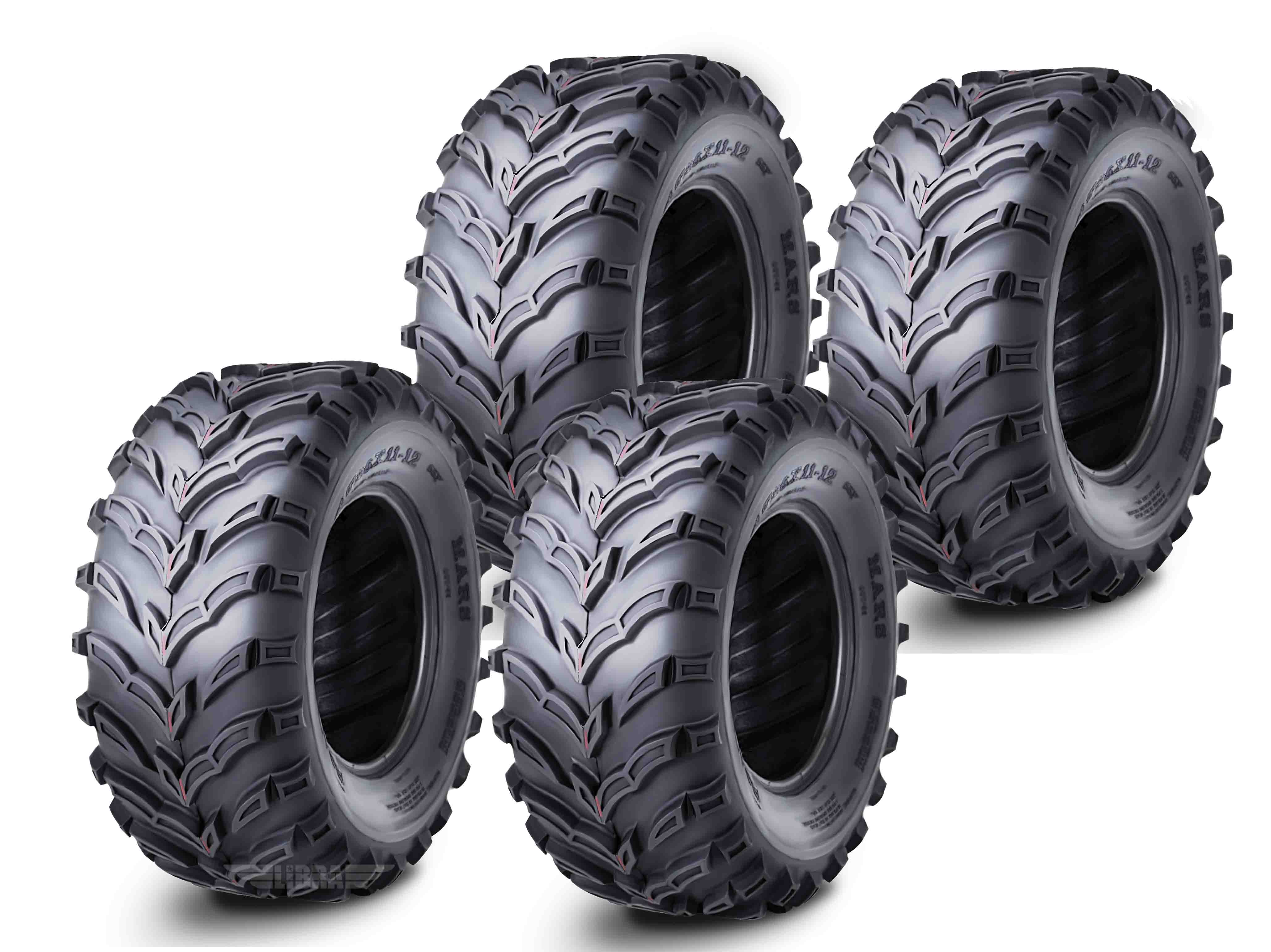 Set of 4 (FOUR) Forerunner Knight 25X1012 25X10X12 6 Ply M/T ATV UTV