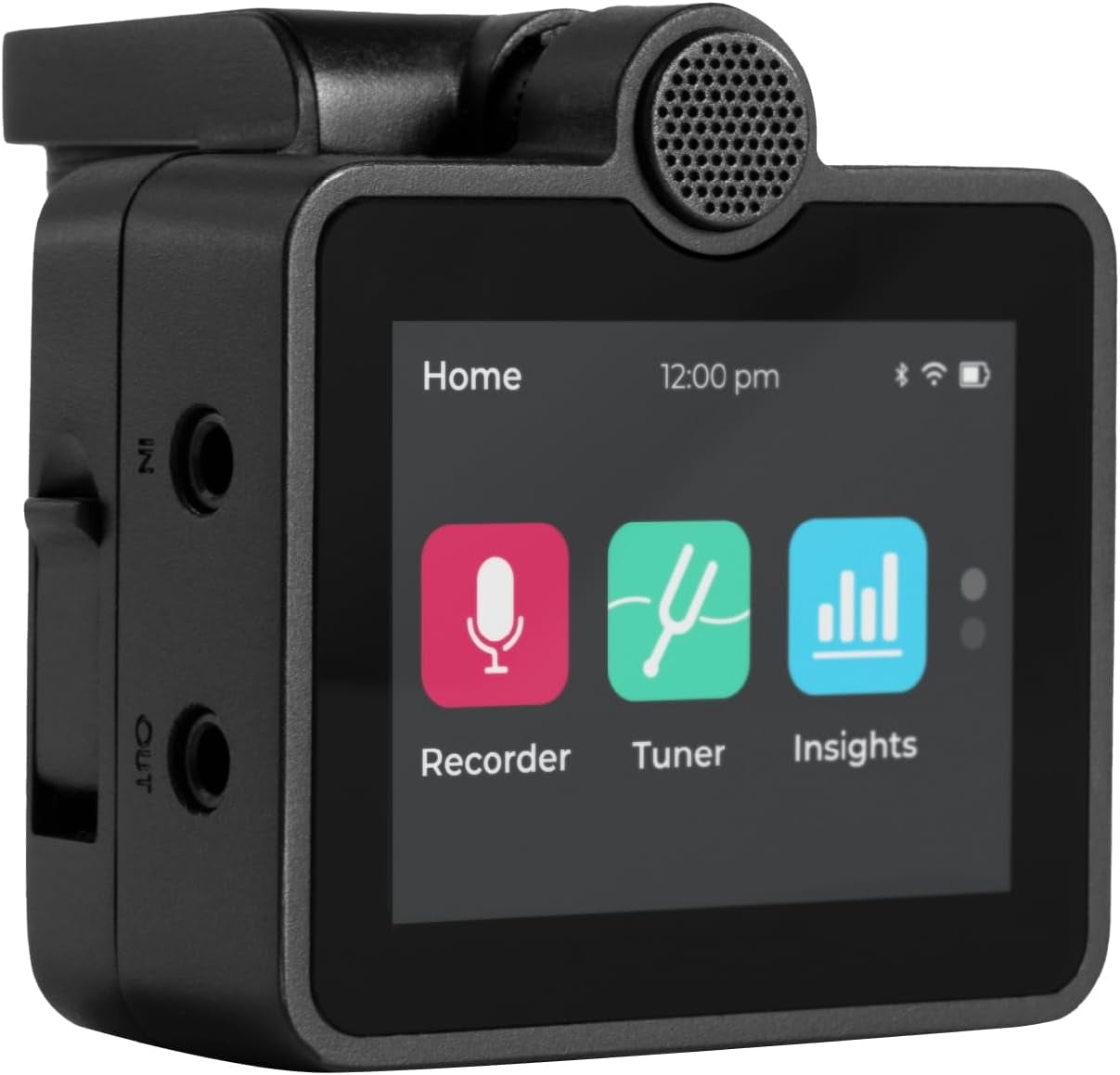 Roadie Tuner Coach Voice and Instrument Recorder with Dual Microphones | Multi-Tool Tuner and MIDI Controller| For All Types of Guitars and Ukuleles