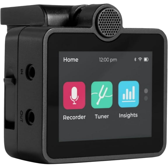 Roadie Tuner Coach Voice and Instrument Recorder with Dual Microphones | Multi-Tool Tuner and MIDI Controller| For All Types of Guitars and Ukuleles