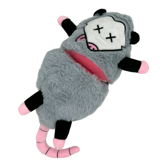 Roadkill Opossum Dog Toy Funny Dead Ran Over Possum Stuffed Chew Toy for Puppies