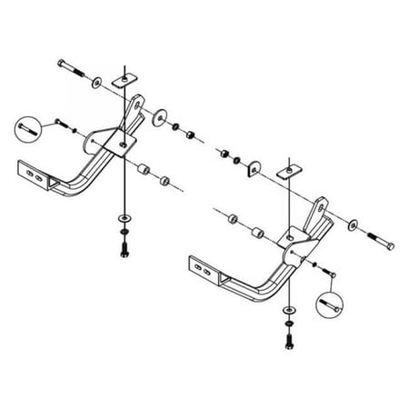 Roadmaster 118-8 Crossbar-Style Baseplate for Select Geo/Suzuki Models