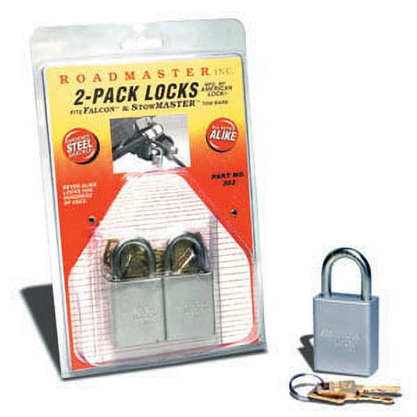 Quick Padlocks Roadmaster 302 Keyed Alike Quick Disconnect Padlocks 2 Pack - Walmart.com