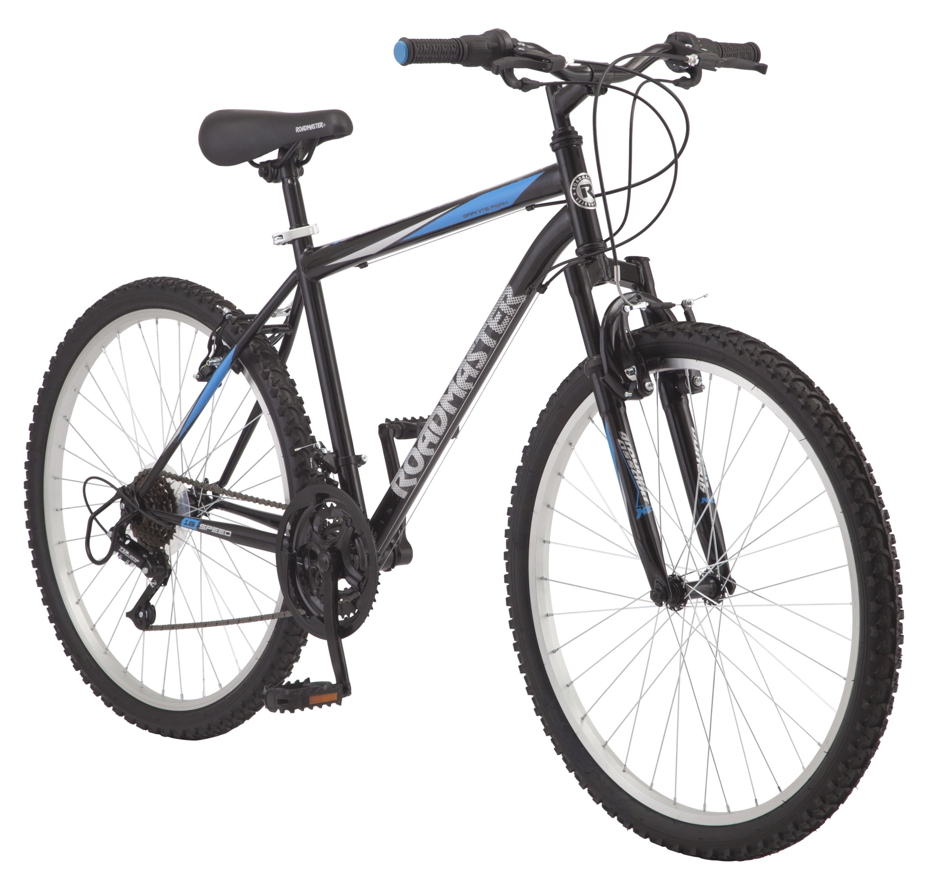 Roadmaster Granite Peak Men's Mountain Bike, 26" wheels, Black/Blue - image 1 of 5