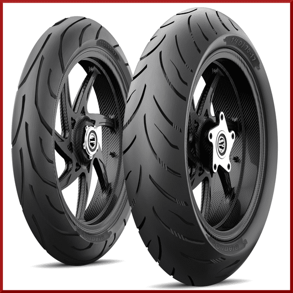 Roadmax Diablo 140/70-17 + 120/70-17 (75H) Motorcycle Tire SET (Front + Rear)