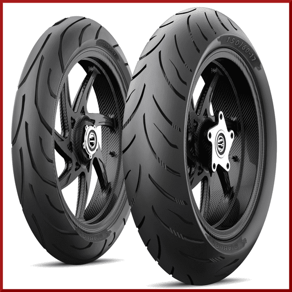 Roadmax Diablo 150/60-17 + 120/70-17 (75H) Motorcycle Tire SET (Front + Rear)