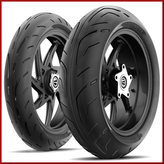 Roadmax Diablo 180/55-17 + 120/70-17 (75H) Motorcycle Tire SET (Front + Rear)