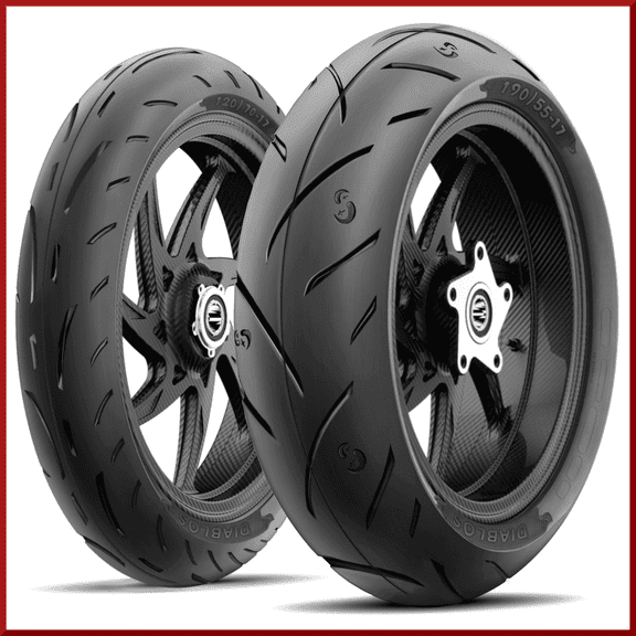 Roadmax Diablo 190/55-17 + 120/70-17 (75H) Motorcycle Tire SET (Front + Rear)