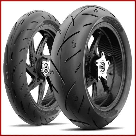 Roadmax Diablo 200/55-17 + 120/70-17 (75H) Motorcycle Tire SET (Front + Rear)