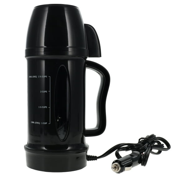DAS COMPANIES 12V 20-Ounce Hot Pot II - Electric Coffee Mug Travel Kettle  - Black