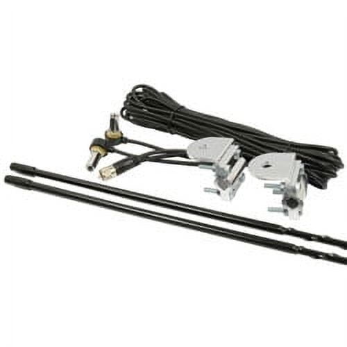 Roadpro 3Ft Dual Antenna Kit Black
