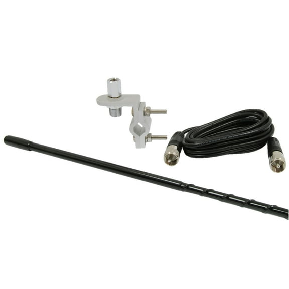 Roadpro 4Ft Cb Antenna Kit W/ 9Ft Cable Black
