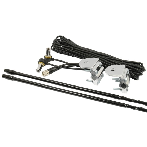 Roadpro 4Ft Dual Antenna Kit Black