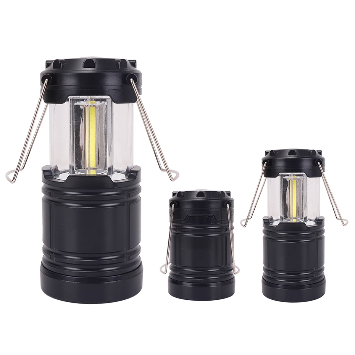Securebrite Cob Pop Up Mini 5 inch Metal Camping Lanterns Set of 3
