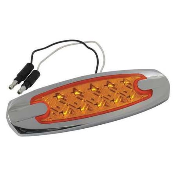 Roadpro Led Diamond Lens 3.15 Amb Lt W/Chr Base