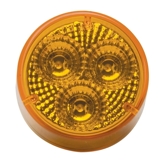 Roadpro Round Diamond Lens Sealed Automotive Clearance & Marker Light 2"