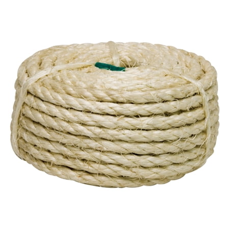 Twisted Sisal Rope,3-Strand,1/4x50ft. RP1302 Pack of 2