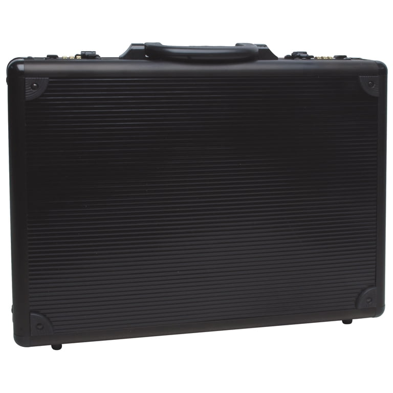 Roadpro, Briefcase, Aluminum, 17-1/2 x 13 x 4 inches, Black