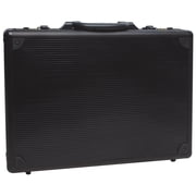 Roadpro Unisex Anti-Theft Aluminum Briefcase with Combination Locks, Black