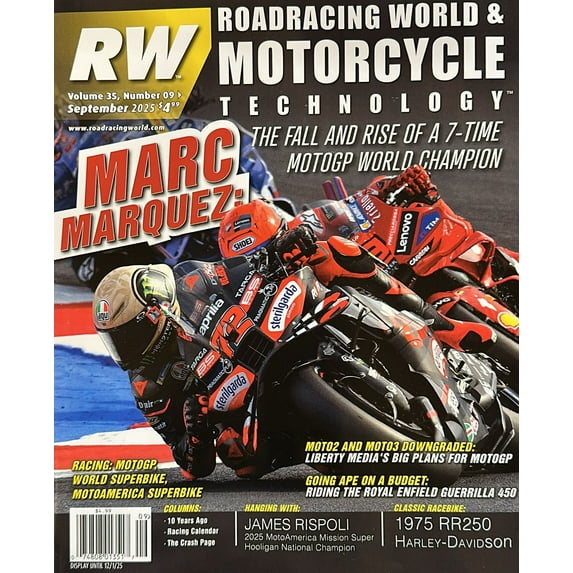 Roadracing World & Motorcycle Technology Magazine September 2025