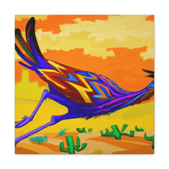 Roadrunner in Dance Pose. - Canvas