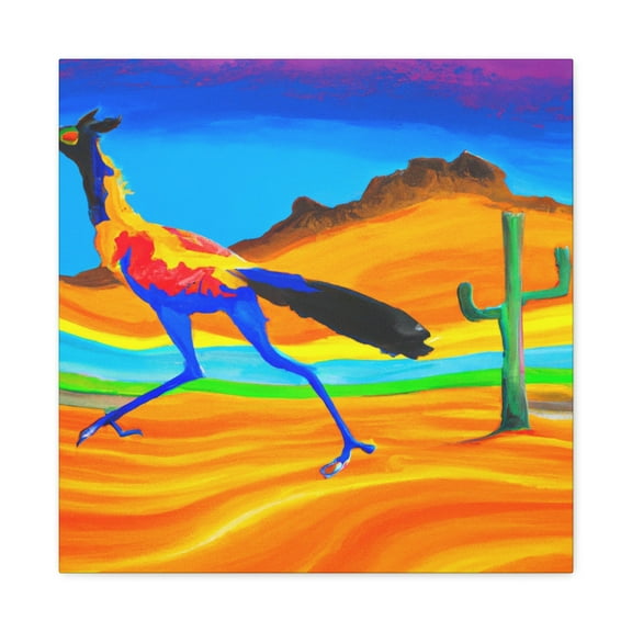 "Roadrunner in Fauvism" - Canvas