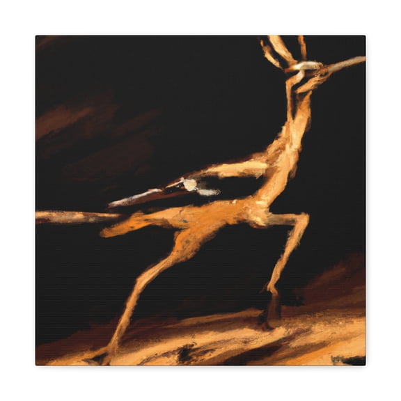 "Roadrunner in Impressionism" - Canvas