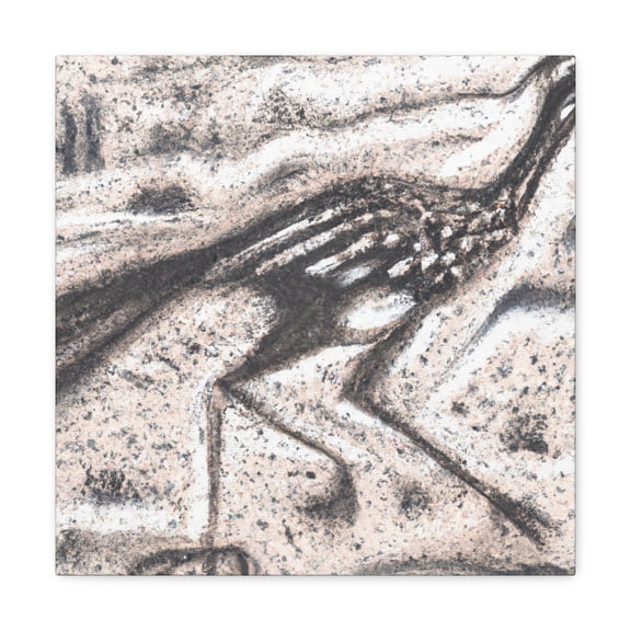 Roadrunner in Pointillism - Canvas