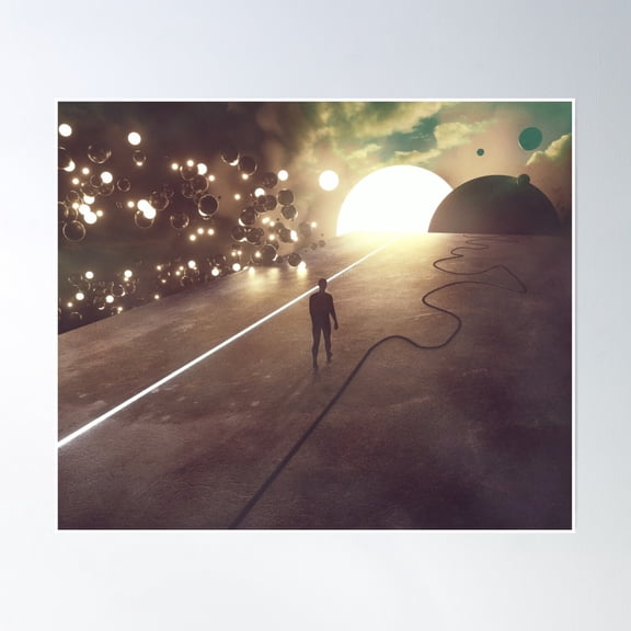 Roads Poster Wall Art, Modern Wall Decor, 8x12 UNFRAMED