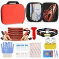 thumbnail image 1 of Roadside Assistance Emergency Kit Car Safety Kit Multipurpose Bag Car Premium with Battery Jumper Cable Kit for Car, Vehicle, Truck or SUV for Men or Women, Black  Roadside Emergency Car Kit-with Jum, 1 of 7