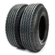 Roadstar 2PCS 4 PR Trailer Tires, 4.80-8
