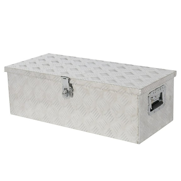 Roadstar 30" Aluminum Truck Pickup ATV Flatbed RV Storage Underbody Bed Tool Box Trailer Tongue with Keys