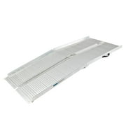 Roadstar Wheelchair Ramp, 6 foot Multi-Folding Aluminum lightweight Threshold Ramp 600lbs