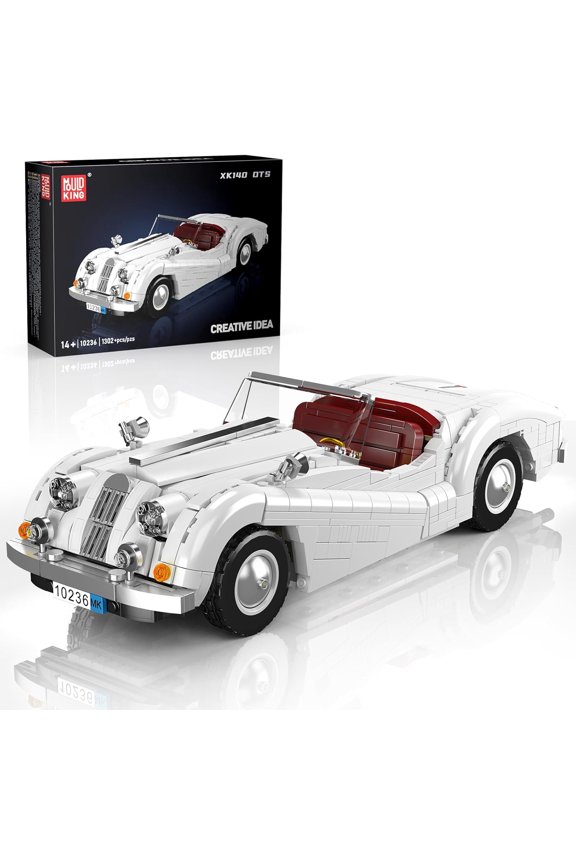 Roadster Car Toy Building Block, Convertible Sports Car Model, Collectible Vehicle Building Set, Build and Display for Adults and Aged 14+ (1302 Pieces)