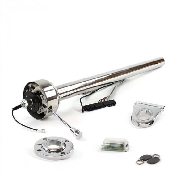 Roadster Column Stainless FLR Mount 3.5 in. Drop Push Button with RFID