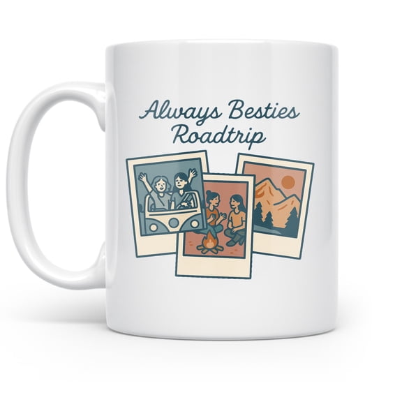 Roadtrip Memory, 11oz mug for friends and travel lovers and nostalgic camping coffee moments