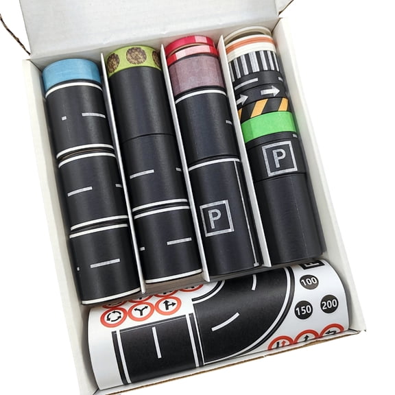 Roadway Sticker Tape Adhesive Road Sign Sticker Road Track Marking Tape For Journal Scrapbooking Home Decoration