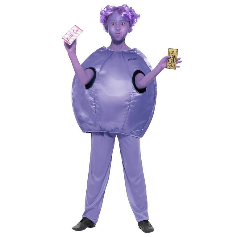 Roald Dahl Deluxe Violet Beauregarde Costume Kids Purple Roald Dahl Deluxe Violet Beauregarde Costume Kids Purple