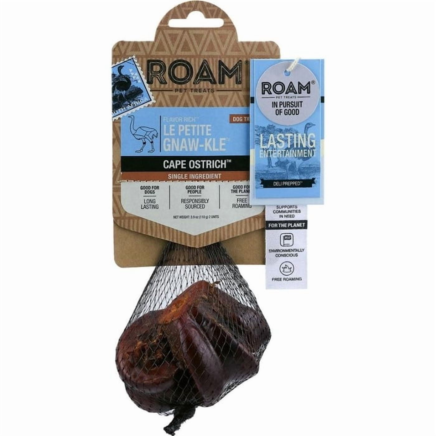 Roam Flavor Rich Le Petite Gnaw-Kle Ostrich 2 Pk