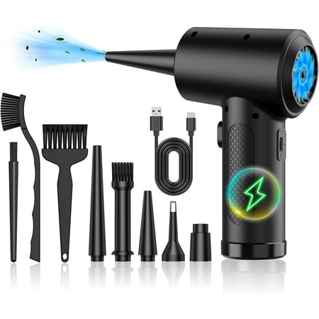Roam Rider Compressed Air Duster,Keyboard Cleaner for Office no Canned,Reusable Replacement Can Electric 91000RPM,Cordless Air Duster 7600mAh PC,Cleaning air Blower,Car Dusters Electric