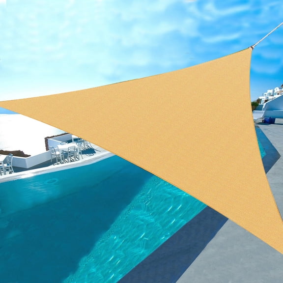 Roam Rider Sun Shade Sail Right Triangle Canopy, Lightweight & UV Block & Water Permeable Shade Sail for Patio Garden Carport Backyard Outdoor Facility and Activities(Sand 8'' x 8'' x 8'')