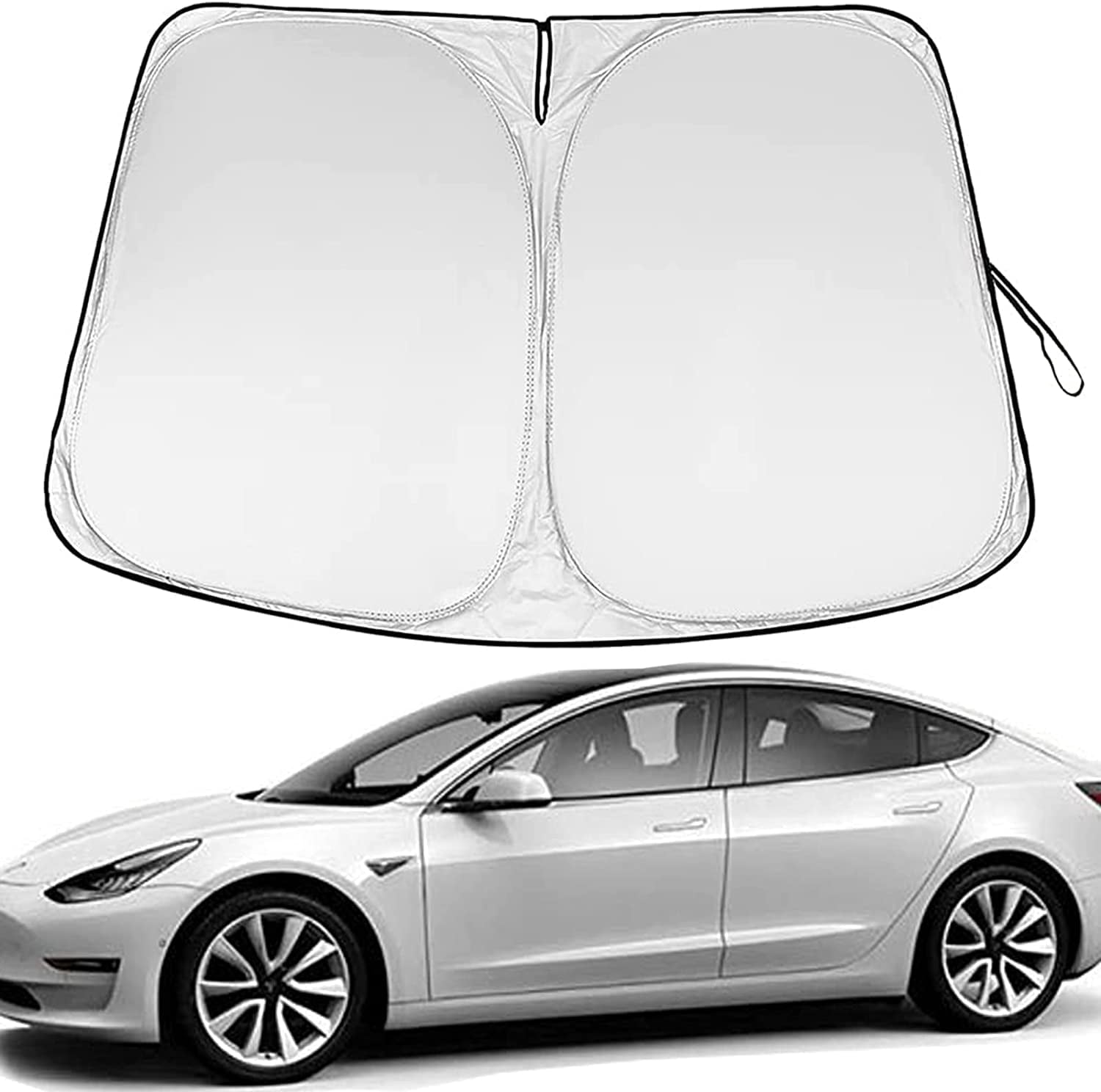 Tesla Window Cover ASTRAEA Car Windshield Sunshade for Tesla Model Y/3, 240T Folding Front ...