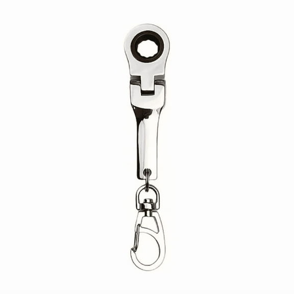 RoamHome 10mm Ratchet Wrench Keychain, Multi-Function Quick-Release Tool, Portable Steel Key Chain for DIY, Car, Bike, Home Repair & Emergency Fixes