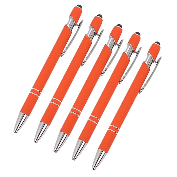 RoamHome 5-Pack Gel Pen with Touchscreen Tip - Ball-point Pens for Business, Smooth Writing & Screen Use, 0.5mm Fine Nib, 10ml Ink, Durable Gift Set for Office(6in)