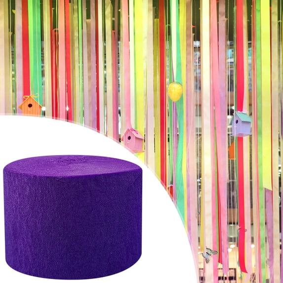 RoamHome 81ft Crepe Paper Streamer Roll for DIY Crafts, Party Decorations, Flutter Photoshoot Backdrops, Showers & Birthday Celebrations