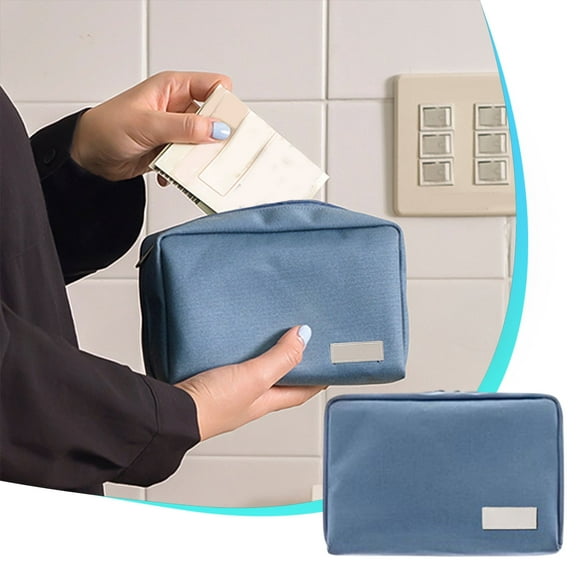 RoamHome Blocking Passport Wallet & Travel Organizer - Secure Leather & Nylon Document Pouch for Men/Women, Large Capacity with Zipper Closure, ID/Cosmetic/Ticket Storage (7x4.5in)