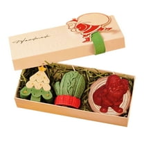 RoamHome Christmas Scented Candle Set Gift Box, Novel Christmas Tree Candle for Home Party Wedding Decor, Festive Ornaments for Countdown & Holiday Decoration