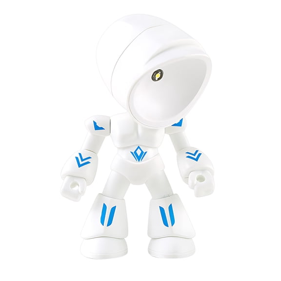 RoamHome Cute Robot Night Light with Magnetic Suction & Adjustable Angles - Portable LED Desk Lamp for Bedroom, Nursery, Pet Room , Battery-Powered Non-Irritating Light (Multi-Color)