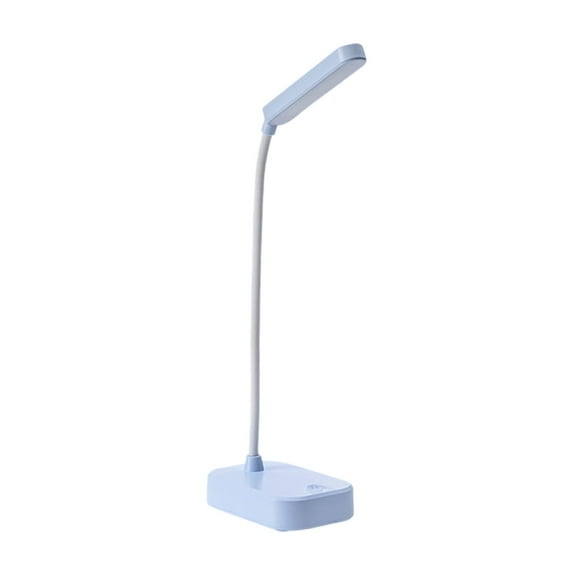 RoamHome Foldable LED Desk Lamp - USB Rechargeable Eye-Protection Study Light with 3 Brightness Levels, Portable Night Light(White/Pink/Light Blue) - 9.8 Inch Compact Desk Lamp.