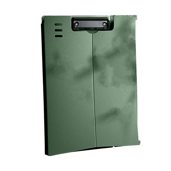 RoamHome Folding Standing Clipboard - Heavy Duty 12.4x9.2in Nursing/Office File Folders with Low Profile Clip, Multi-Angle Adjustable Plastic Board for Medical/Teaching (5 Colors)